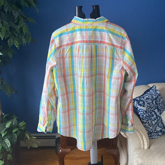 Pastel Check Long Sleeve Button Up - Picture 13 of 16